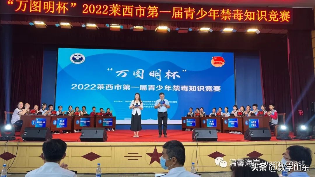 2022年莱西市第一届青少年禁毒知识竞赛圆满举办