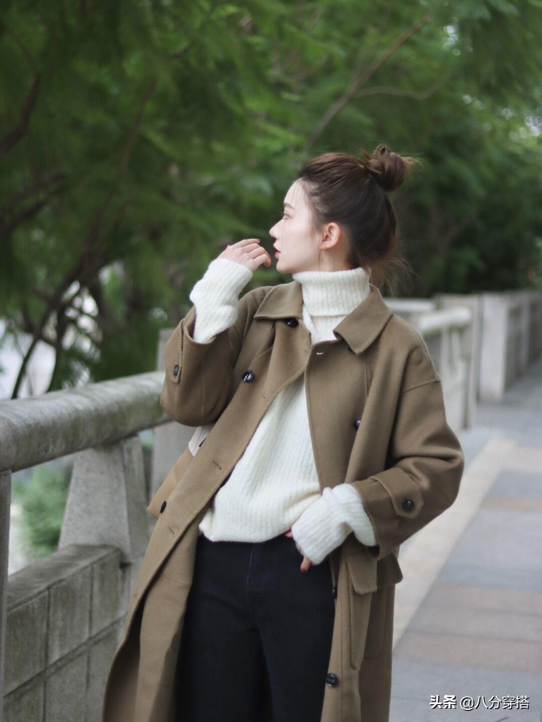 冬天不知道怎么穿衣服好看,几款毛呢外套穿着保暖彰显女人味