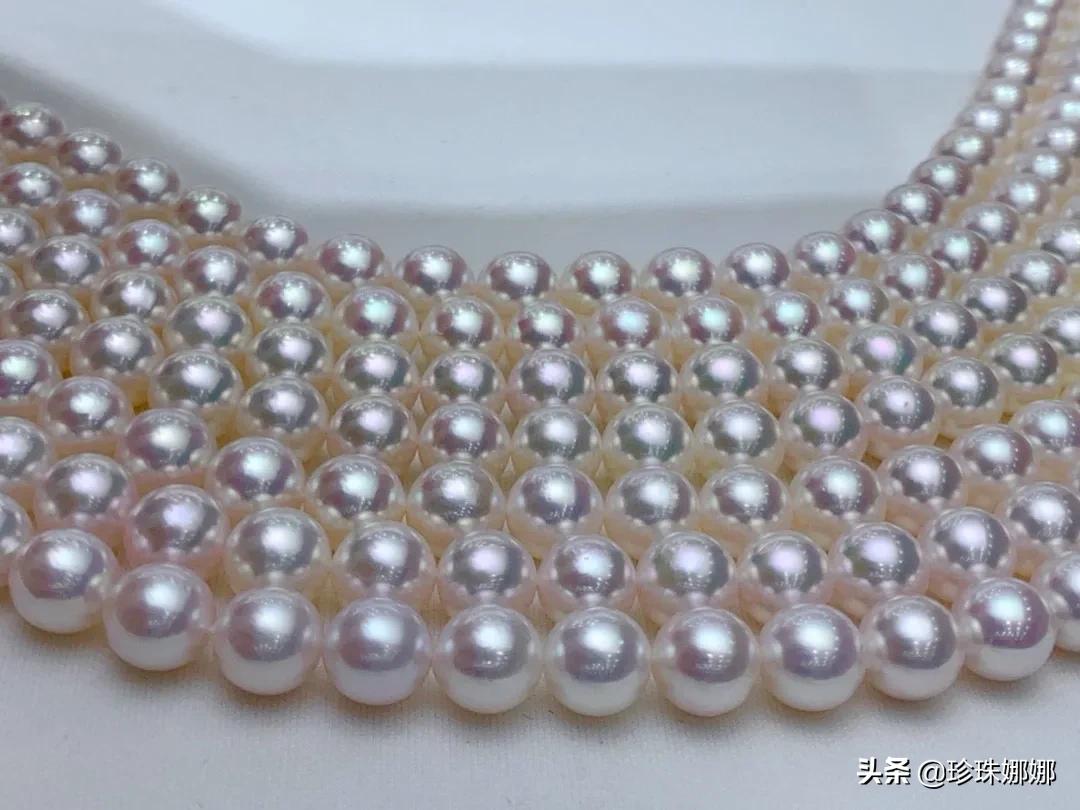 顶级akoya金裸珠,8-8.5的akoya珍珠有多大