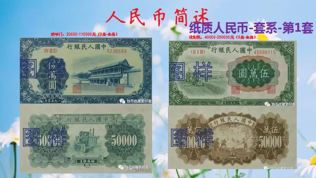 第1套人民币值多少钱,第1套整套人民币市场价值