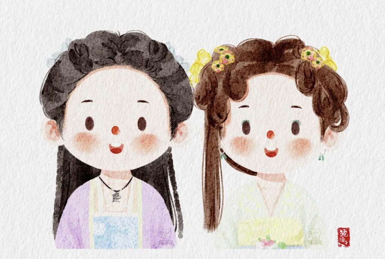 影视剧中的插画,影视剧里的人物插画