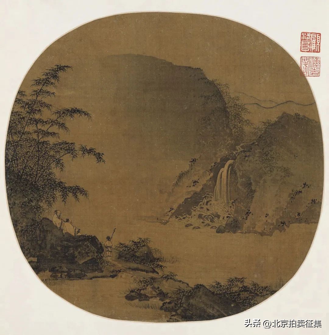 嘉德拍卖现场吴冠中作品,吴冠中黑白水墨画拍卖