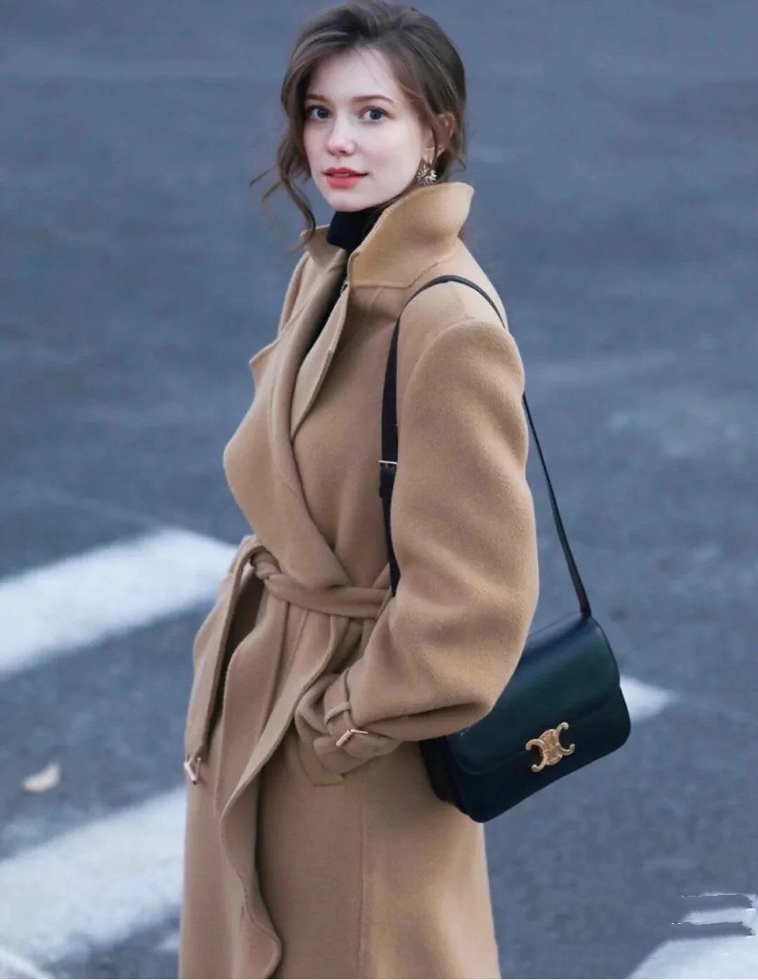 fsgfreedomsoluble驼色大衣,秋冬驼色大衣