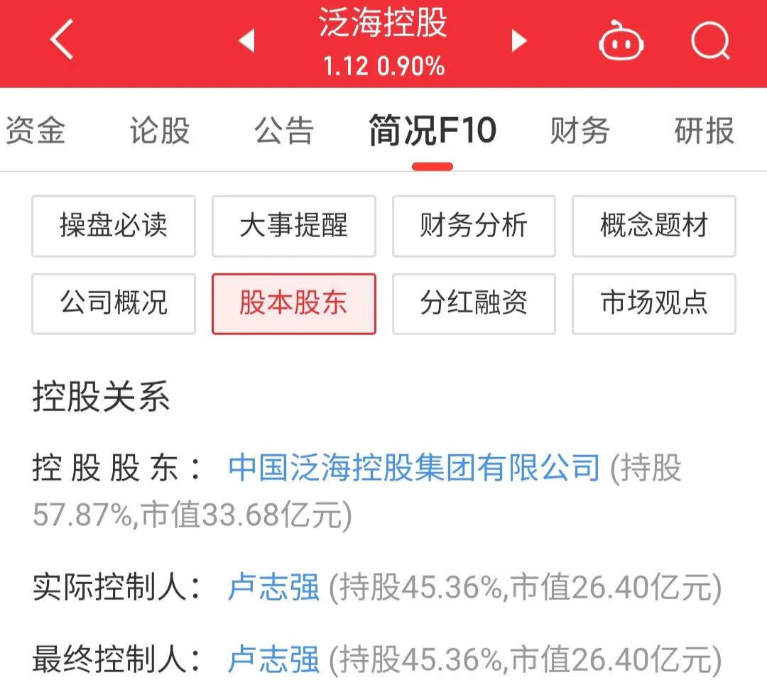 000046泛海控股是国企吗,每日一股直播