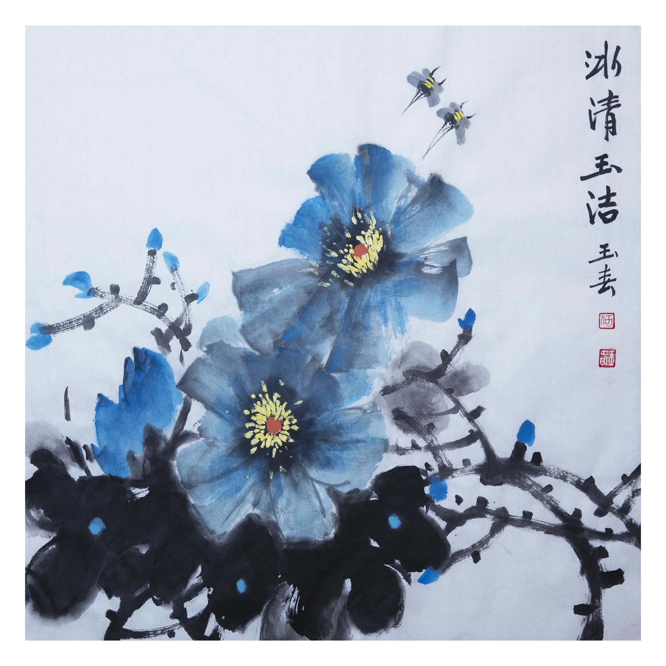 牡丹画家曾杏绯国画牡丹作品欣赏,情系牡丹