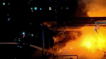 一电动车深夜发生爆燃,可怕电动车大火爆燃