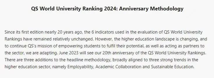 伦敦城市大学2024qs世界排名,澳大利亚大学排名2024最新排名榜