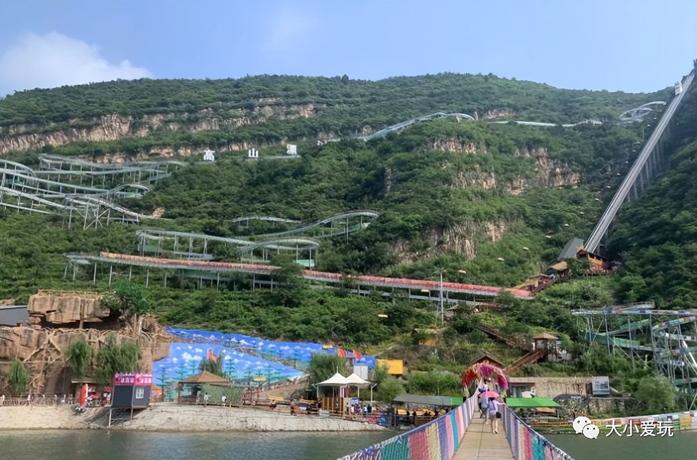 因为暴雨被淹的旅游景区,被暴雨破坏的景区