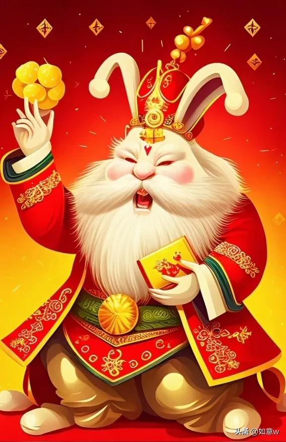 2023财神爷壁纸高清图文,2023年财神爷手机壁纸暴富图文