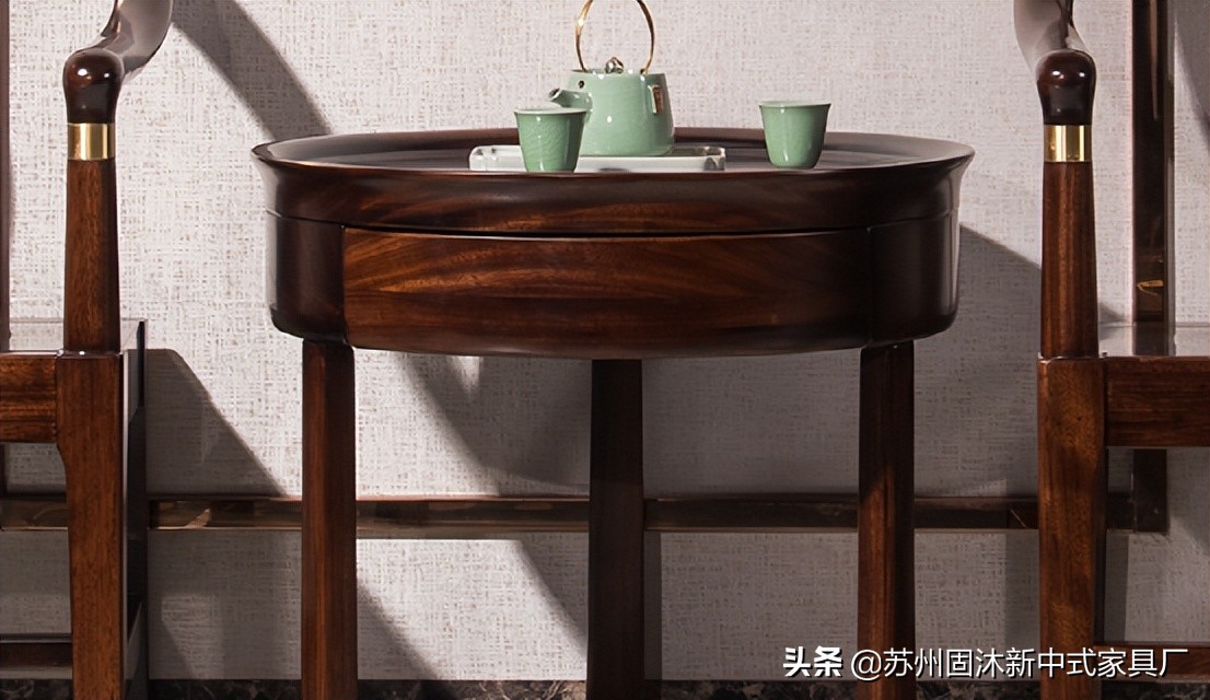 145平中式风格装修红木家具,145新中式三室二厅装修多少钱