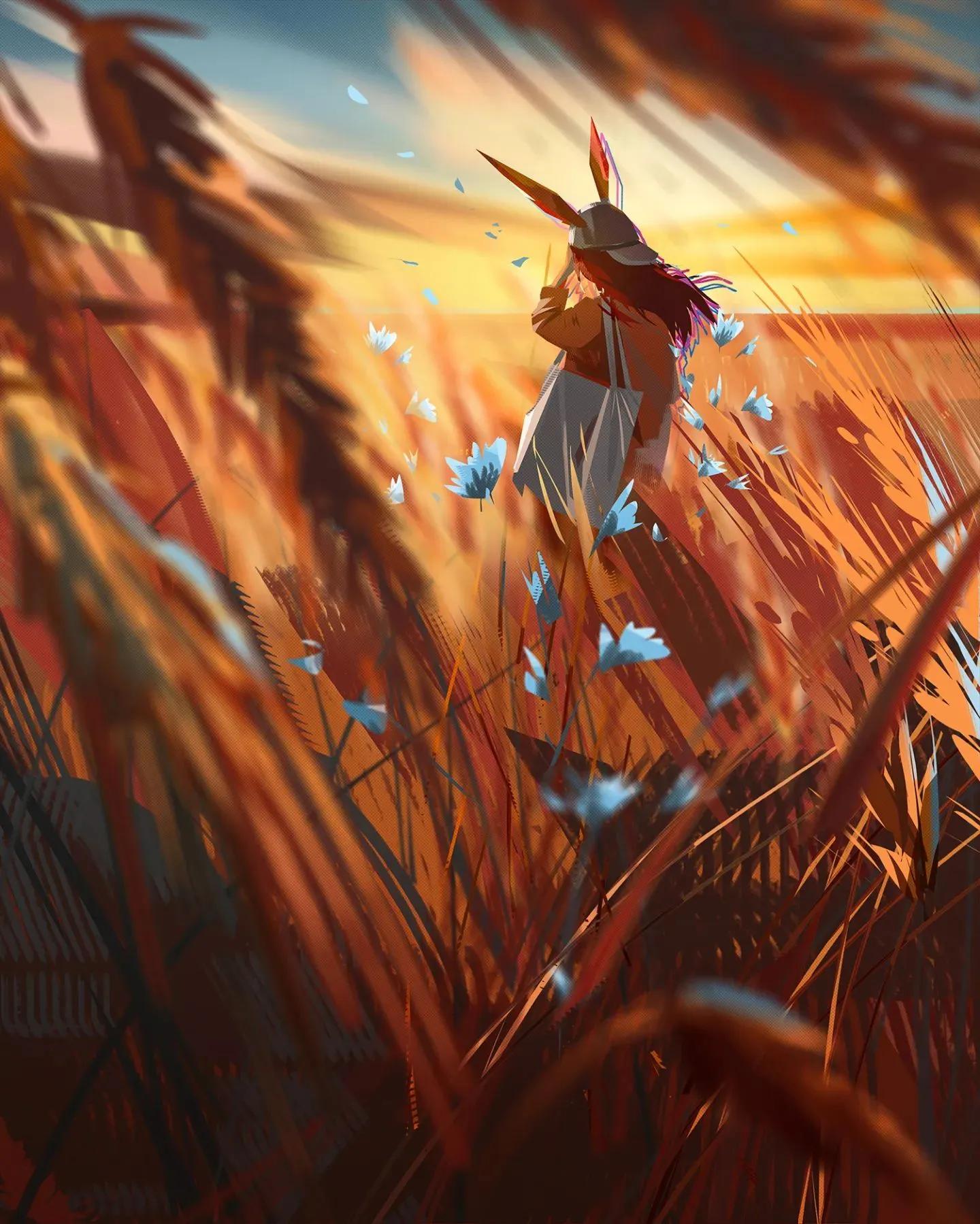 一组极具个人风格的插画,一组很有意境的插画