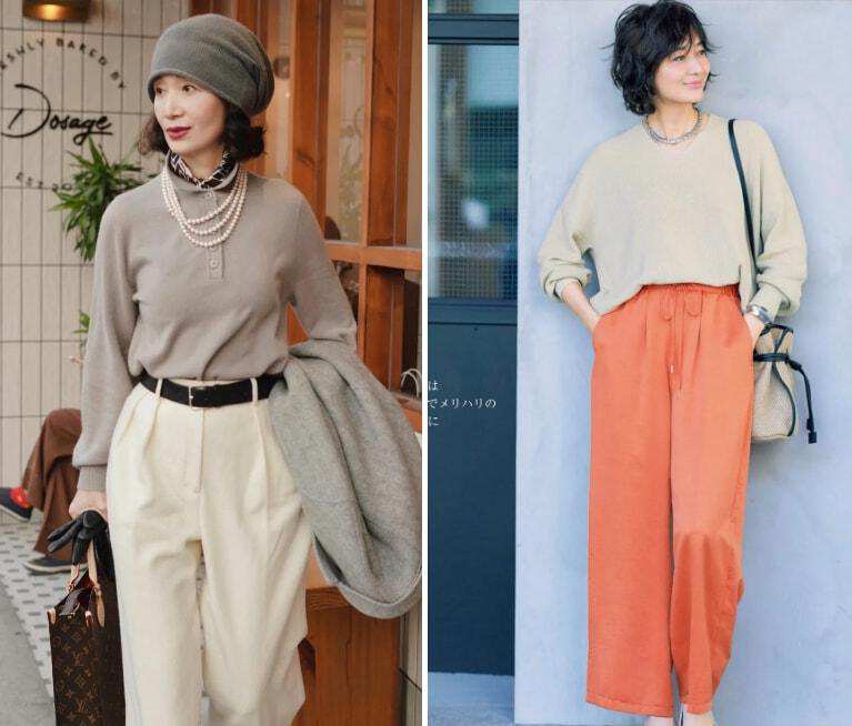 洋气七分阔腿裤适合40岁的人穿,谁说小个子女人不适合穿阔腿裤