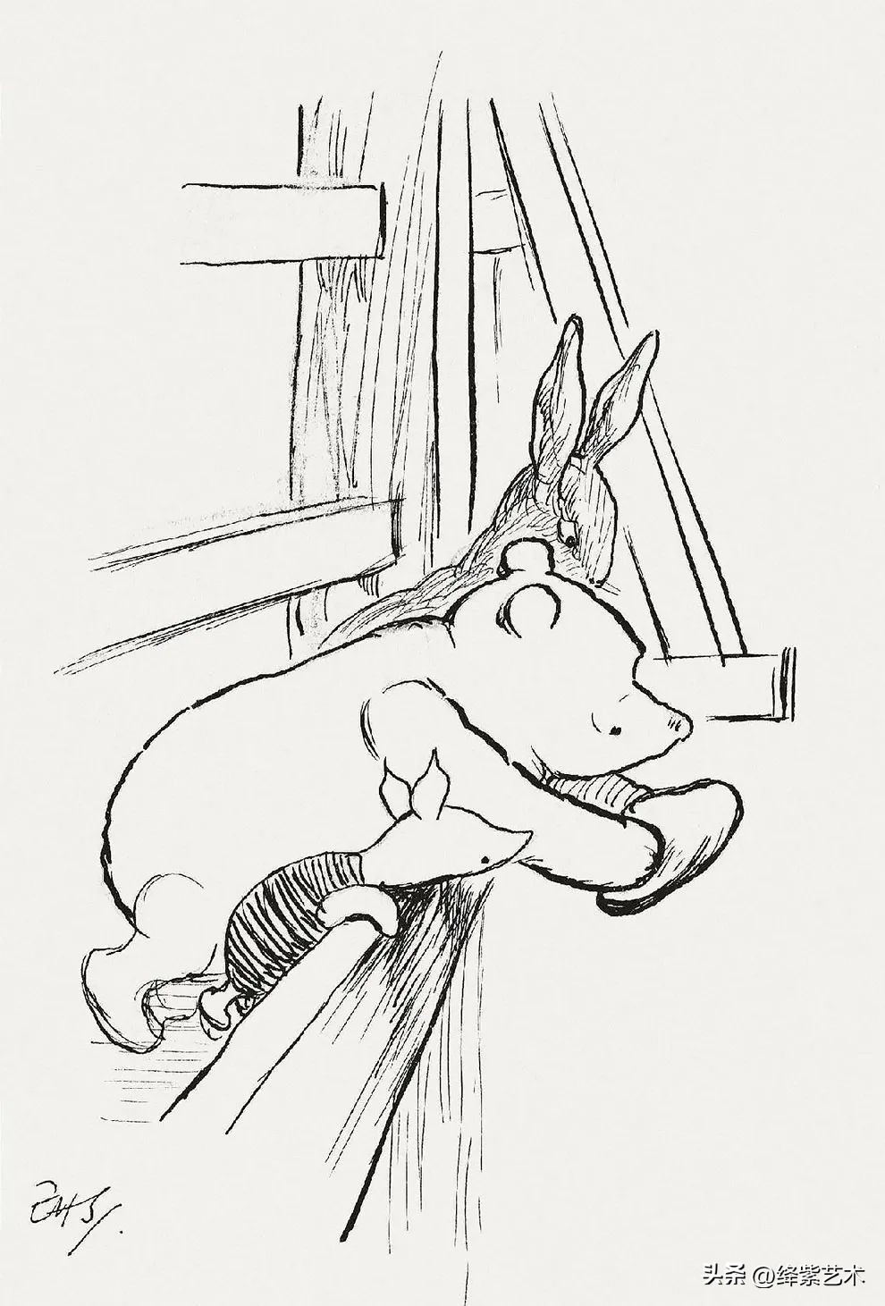 “爷青回”系列，一组罕见的小熊维尼原画，引起无数人共鸣