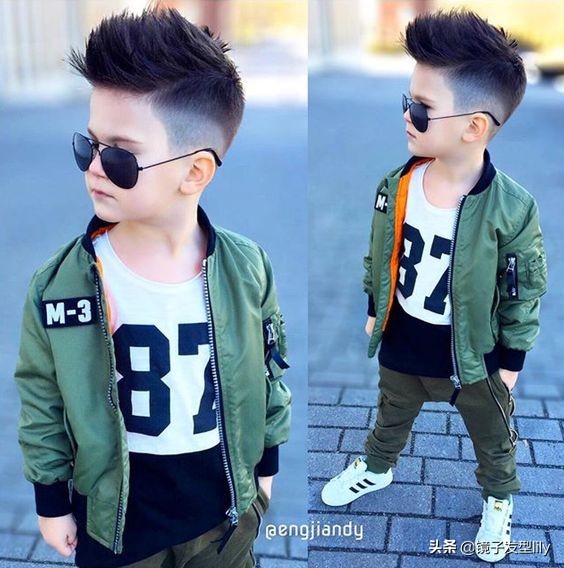 儿童发型男孩短发圆脸锅盖头,小男孩帅气发型3岁短头发锅盖头