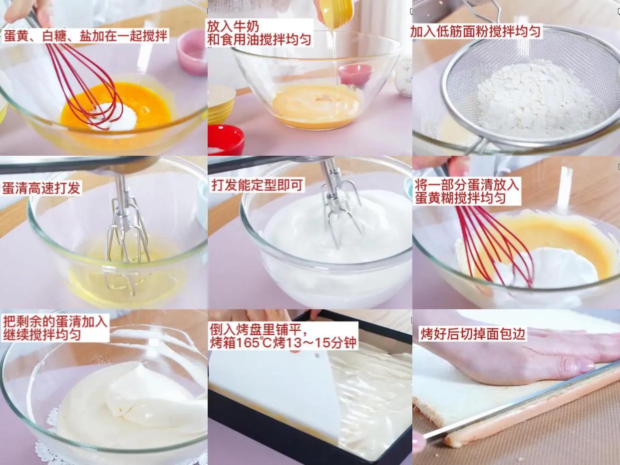 彩虹果冻蛋糕,彩虹果冻蛋糕卷怎么做