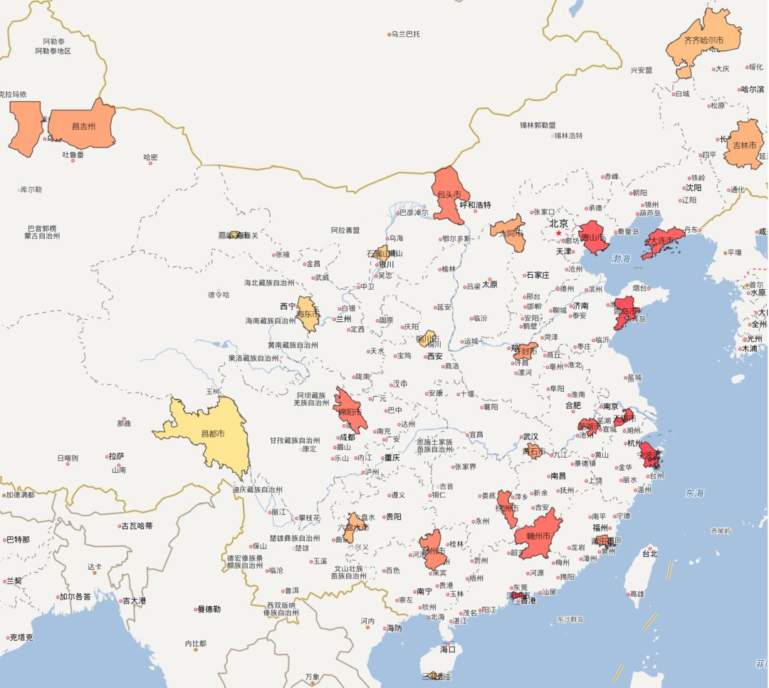 各省b牌比a牌厉害的城市,各省c牌城市大比拼