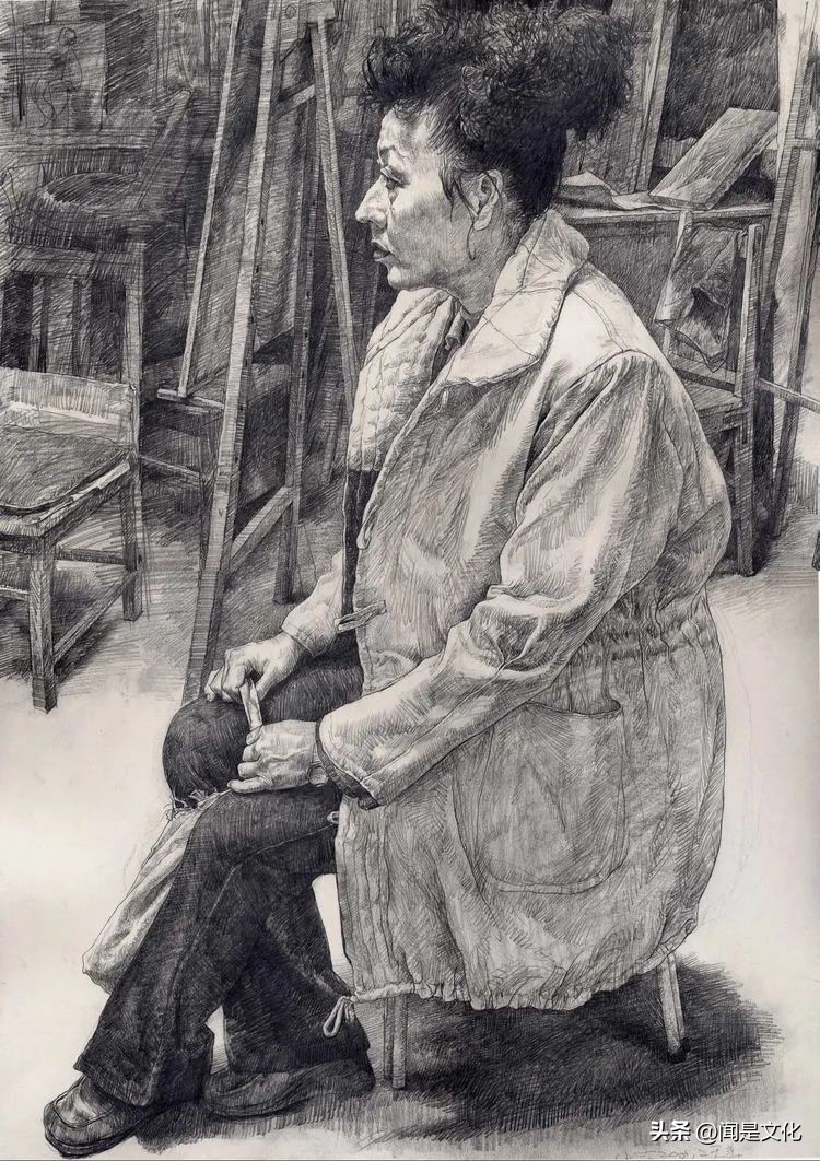 天津美院教授于小冬速写,于小冬美院速写图文