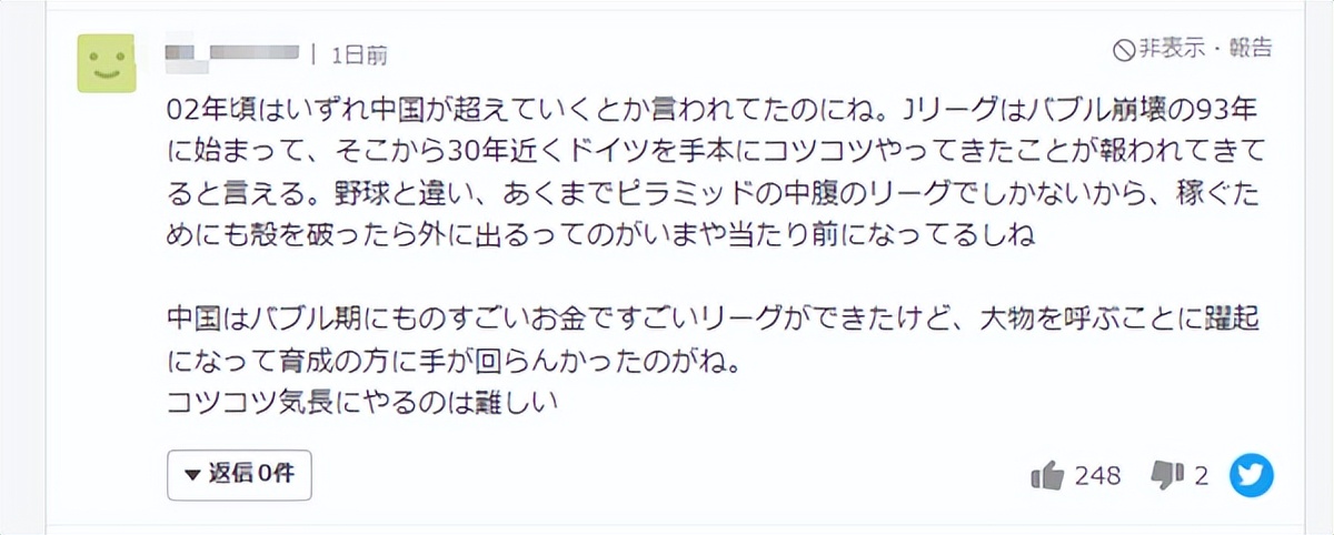 日本足球运动员如何评价中国足球,日本足球运动员评价中国足球