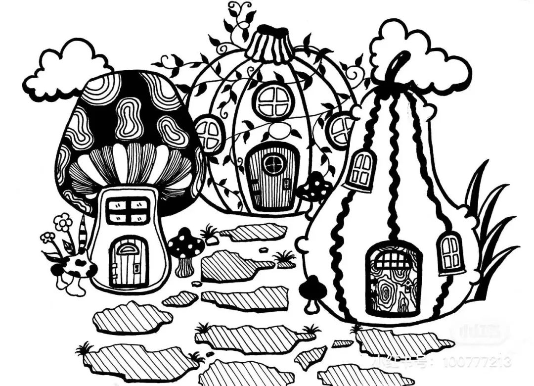 50张设计感十足的创意线描，随手画就能创造美，零基础也可以画