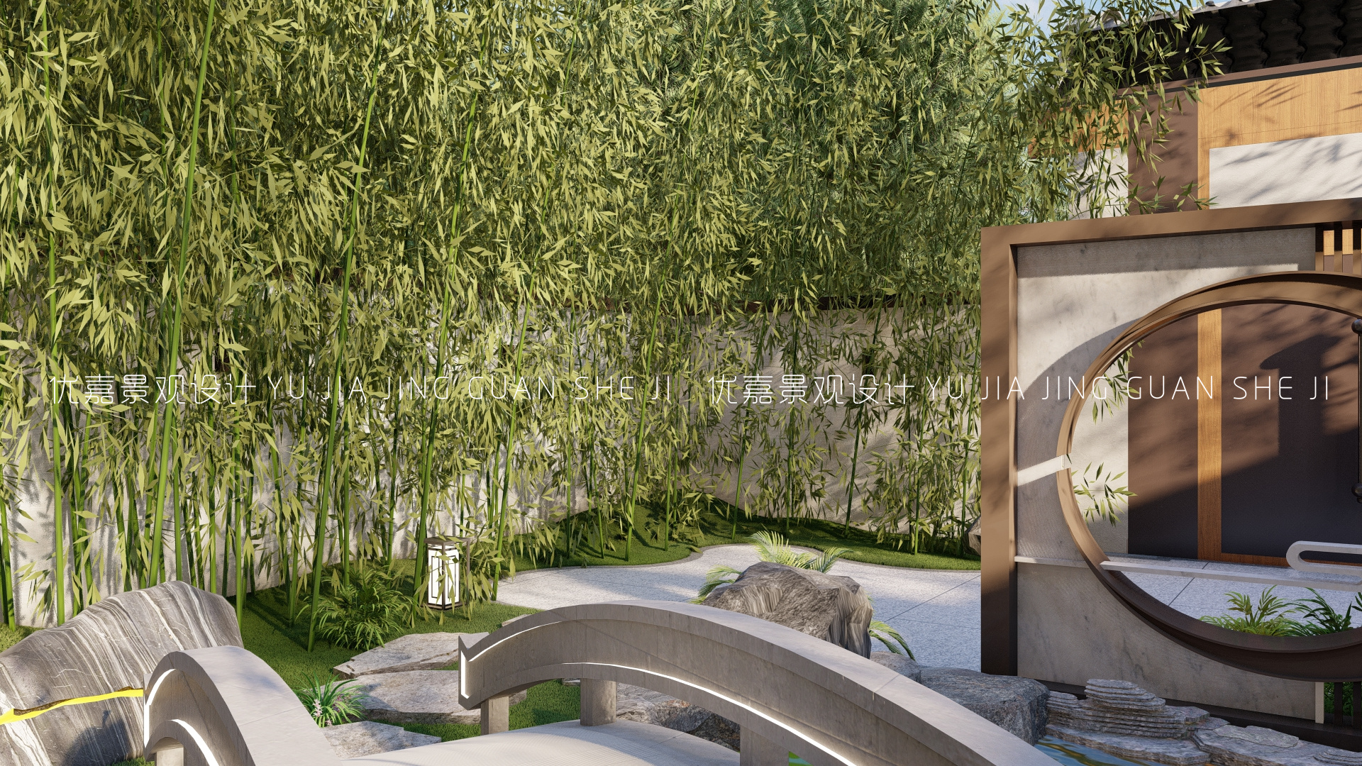 中式禅意庭院效果图,中式禅意小庭院效果图大全