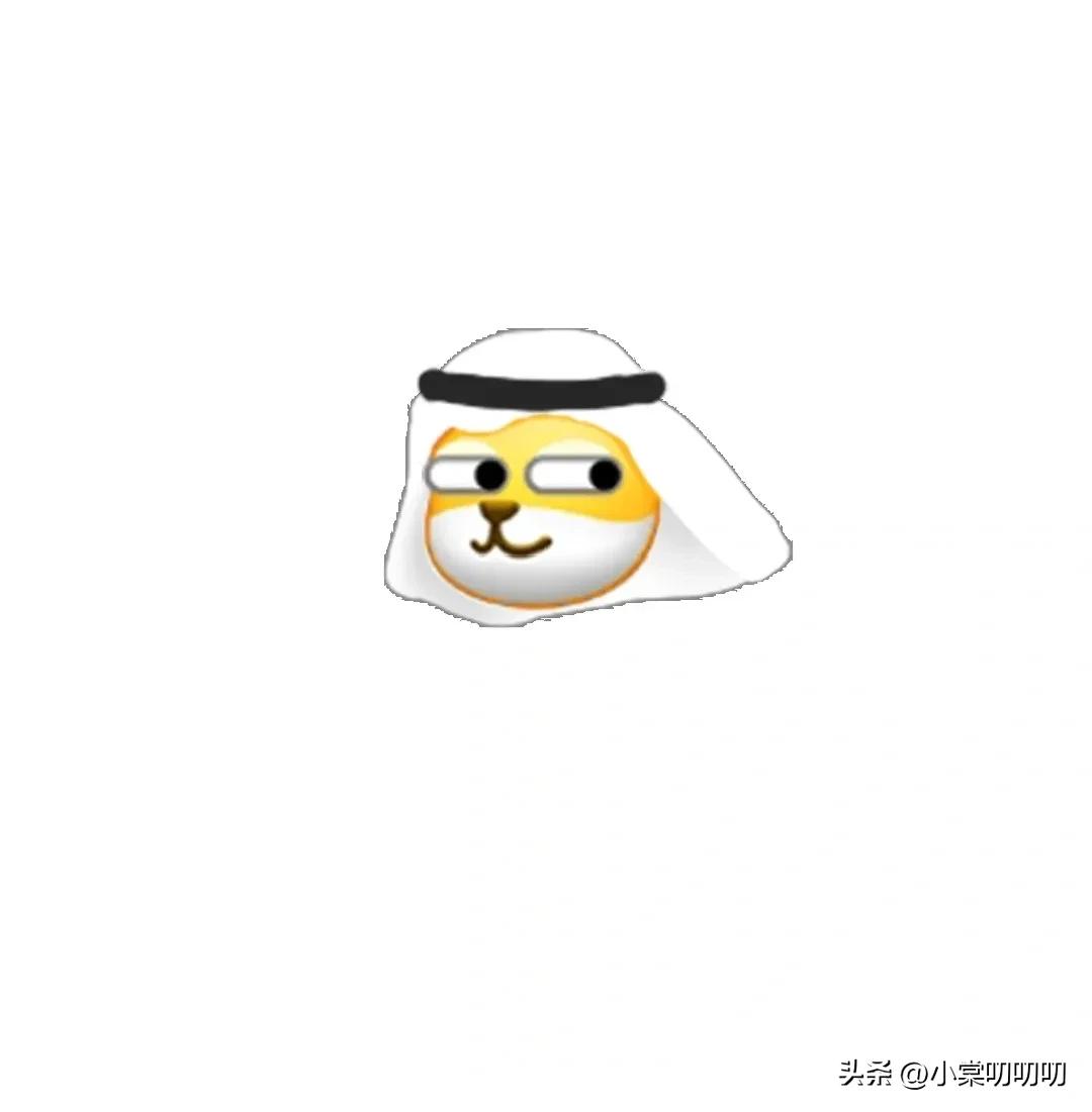 卡塔尔富豪表情包视频,卡塔尔表情包小黄脸不带白边