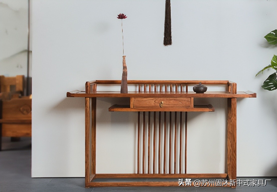 原木家具新中式空间,小户型全套原木家具风格