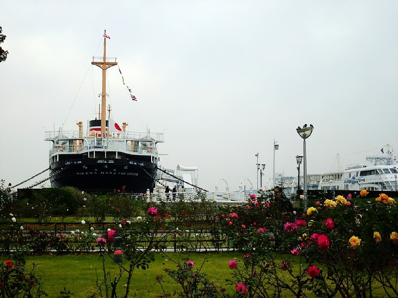 日本唐人街游玩,日本横滨山下公园风景