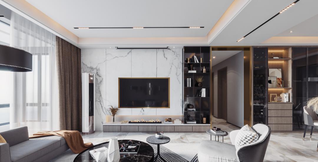 优嘉亿美电视柜这样装，客厅颜值瞬间提升100倍