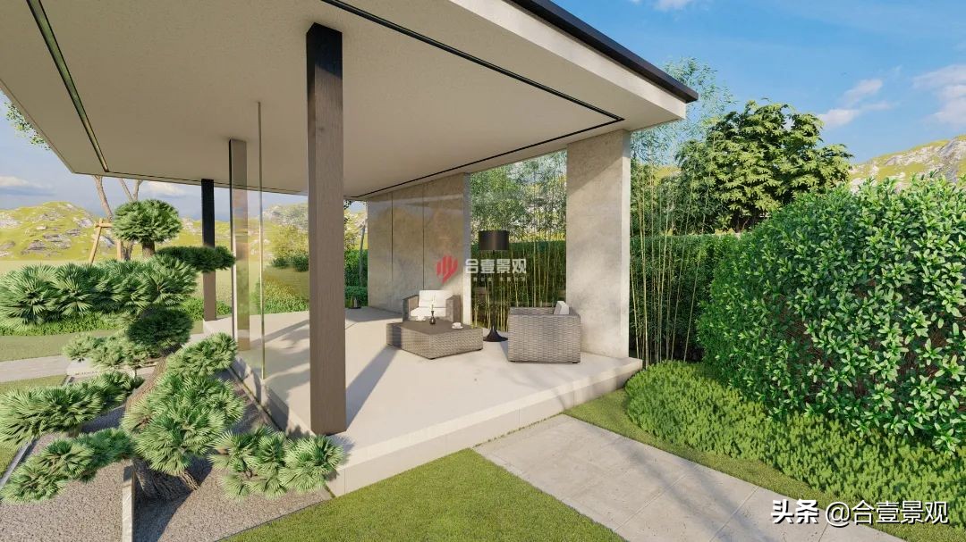 庭院设计带亭子,庭院设计木亭子