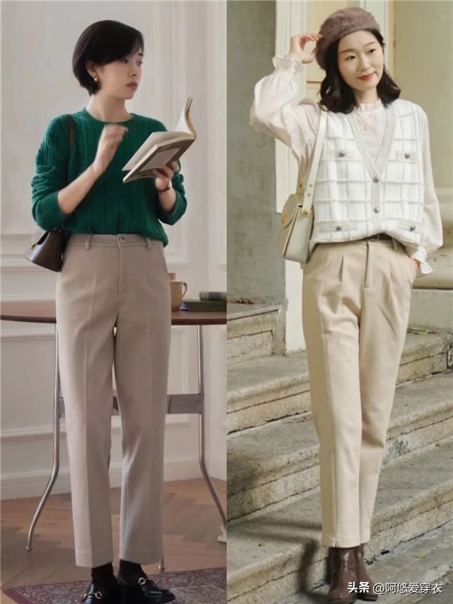 卡其色哈伦裤的十种搭配方法,卡布里裤适合人群