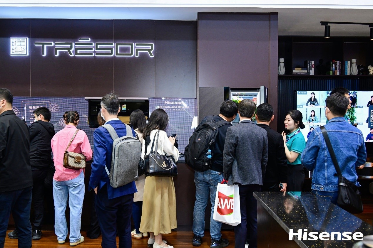 awe2024海信璀璨现场图片,awe2023海信电视