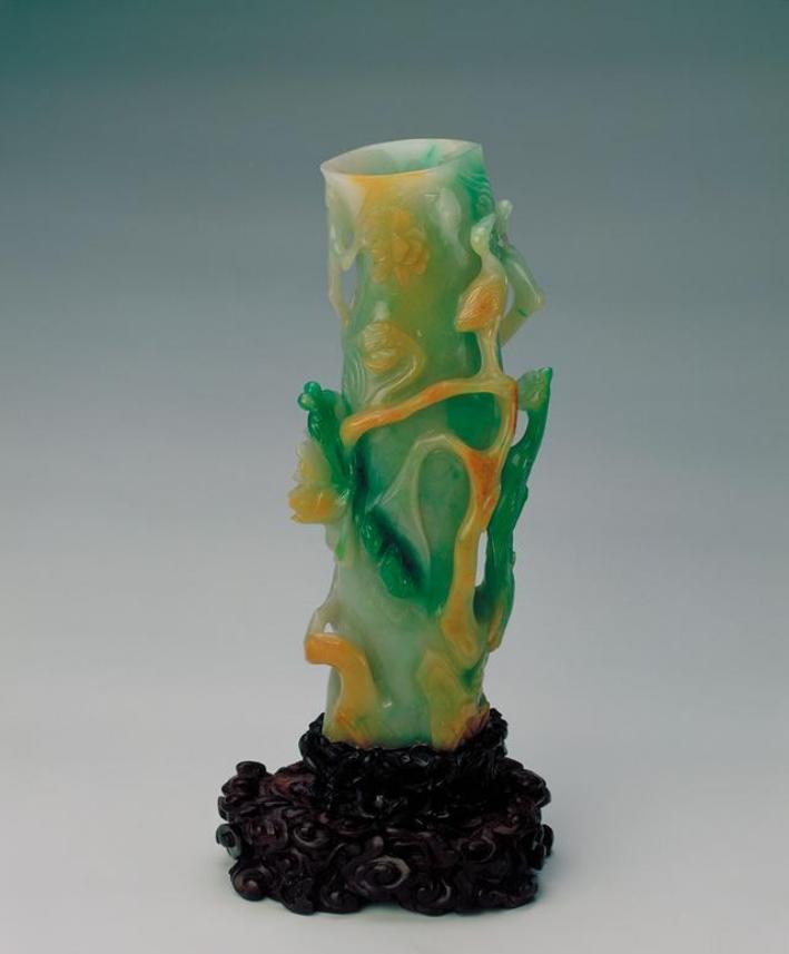 故宫馆藏翡翠图片欣赏,瞧瞧故宫里的神仙摆件