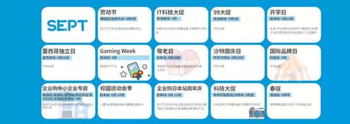 跨境电商大卖日历,亚马逊爆款日历