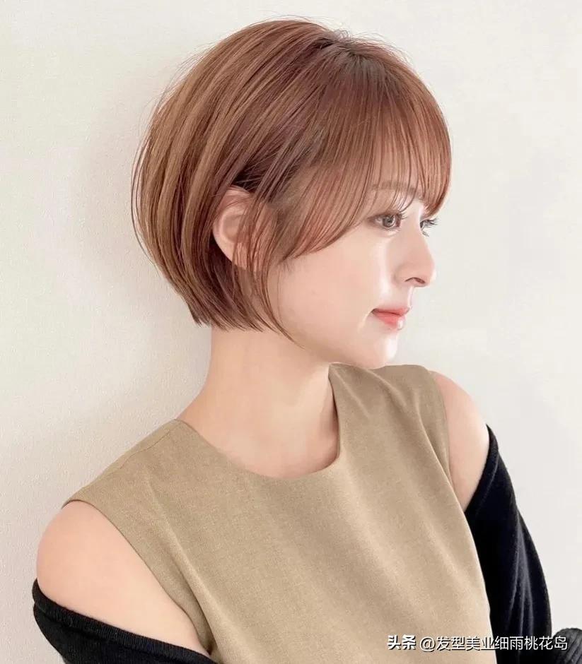 日系短发发型女圆脸,适合圆脸女生的超a日系短发