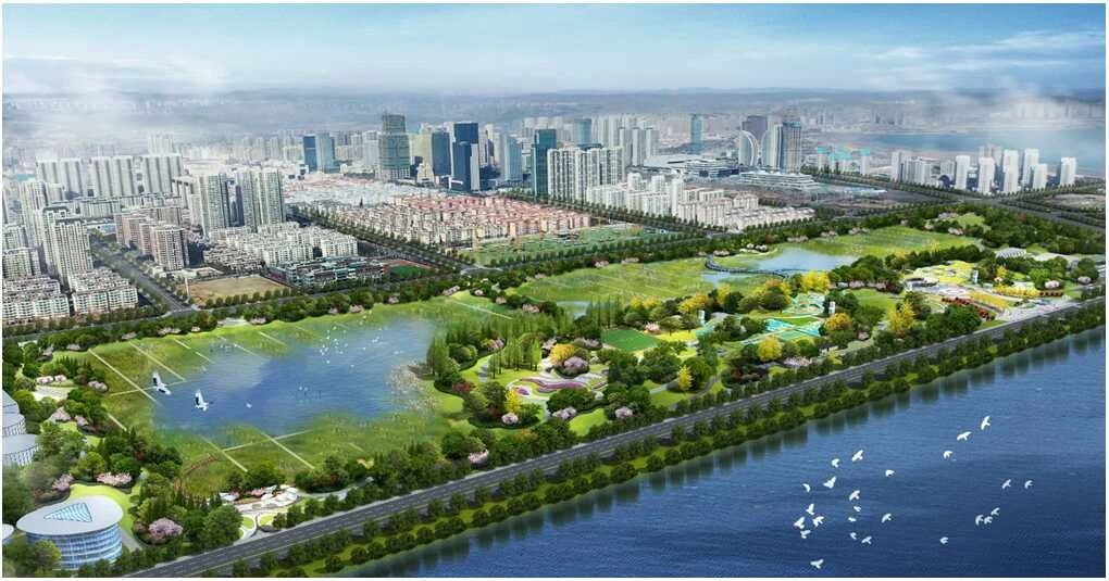 污水处理湿地公园,污水处理厂生态主题公园