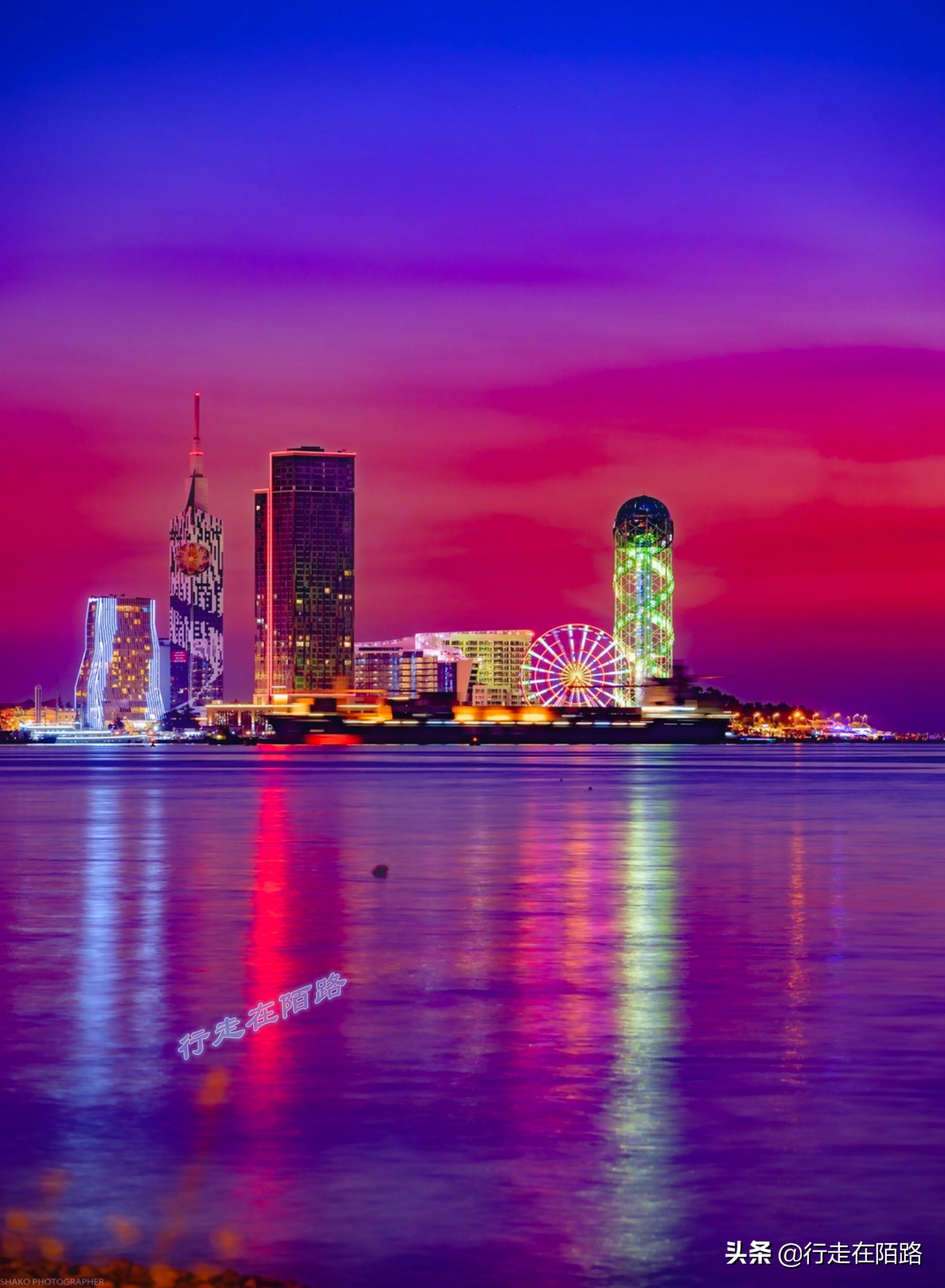 格鲁吉亚城市风景,格鲁吉亚黑海边的旅游胜地