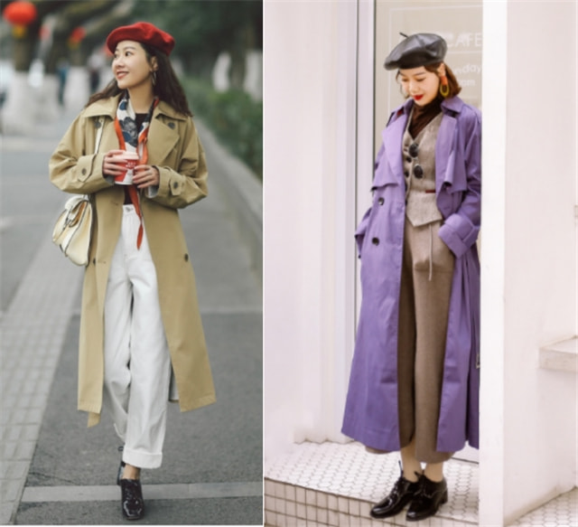 春天一件短风衣的搭配开衫,春天风衣里面搭配什么衣服学生