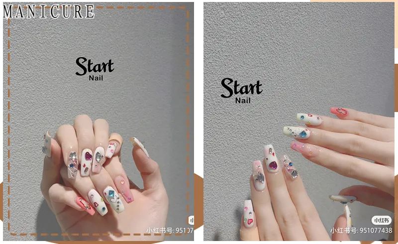 夏日美甲图片清新海底捞,夏日美甲图片清新裸色