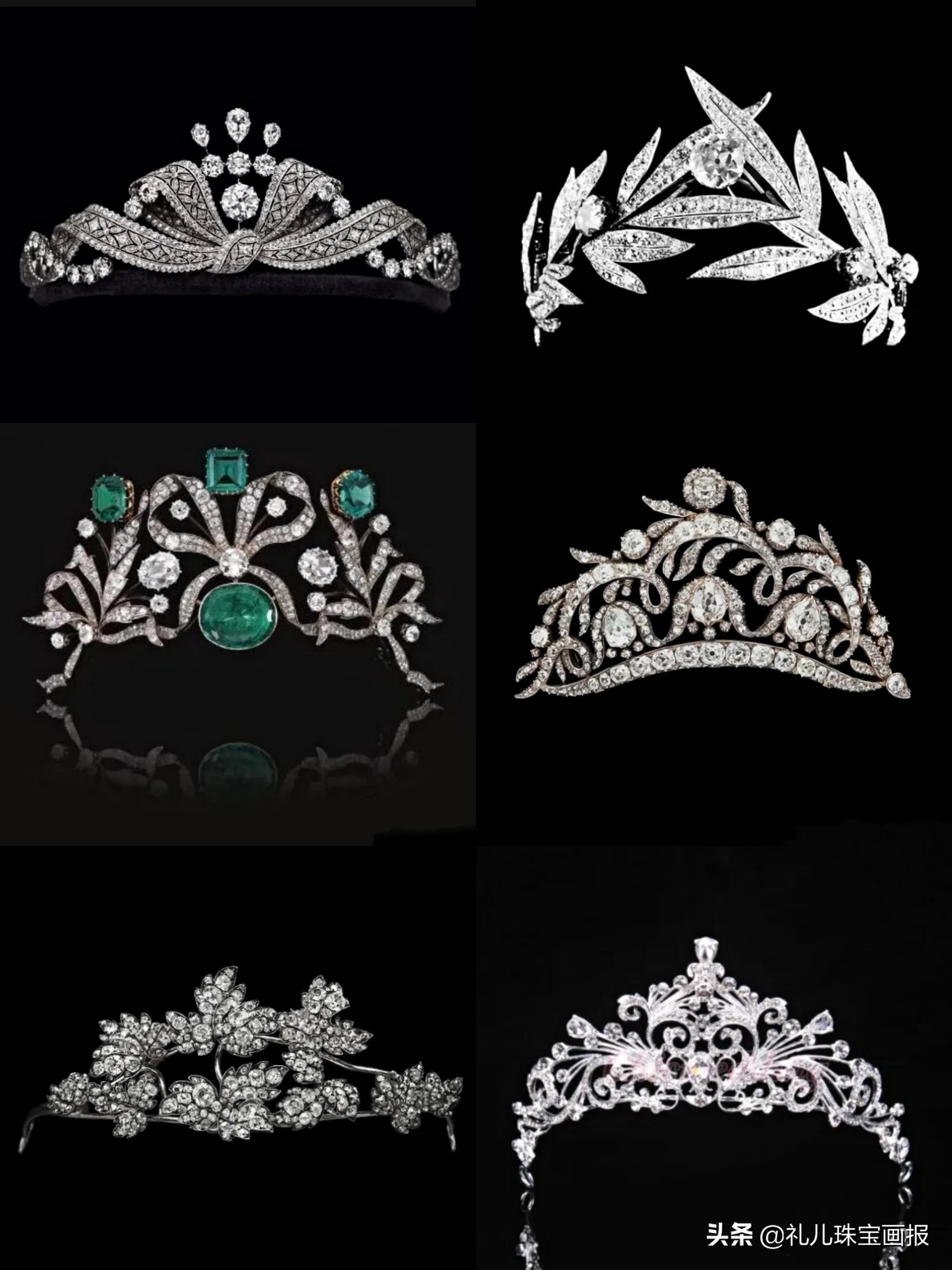 复古风王冠,白金复古王冠