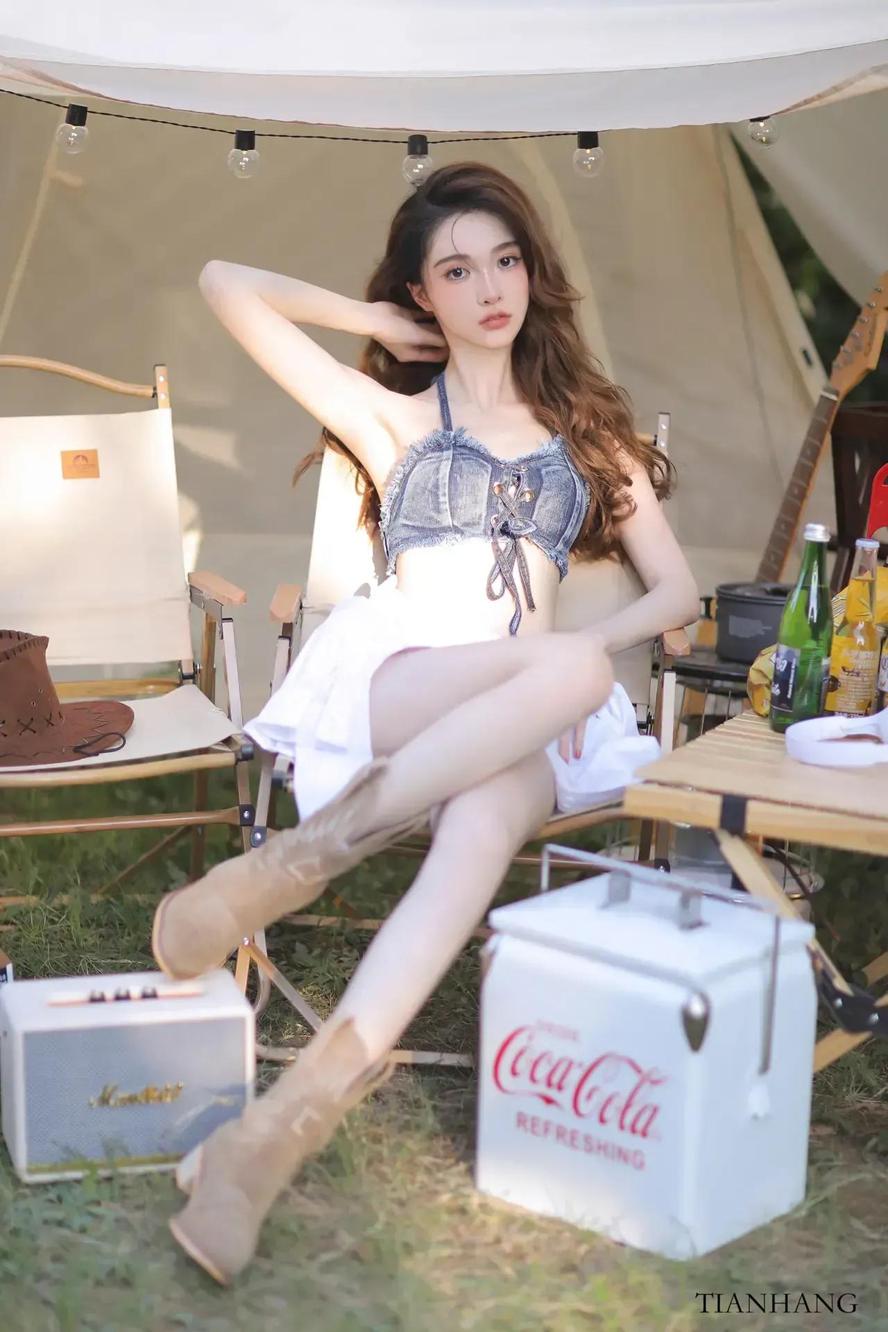 牛仔短裤套装描述,牛仔短裤套装胖妹妹