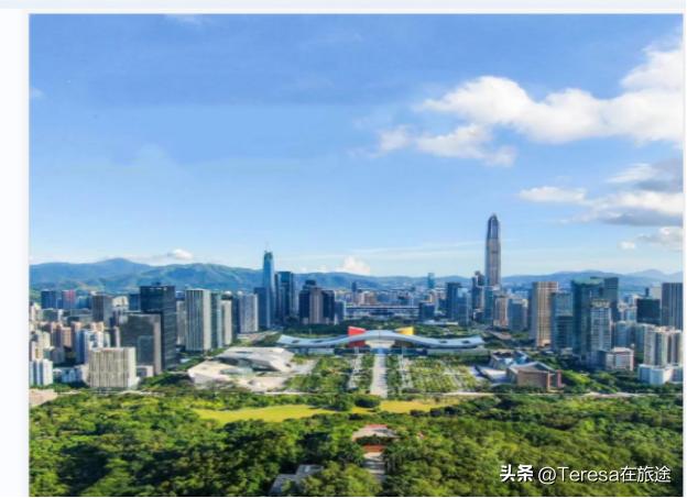 深圳莲花山最好的景区,旅行深圳莲花山公园春天风景