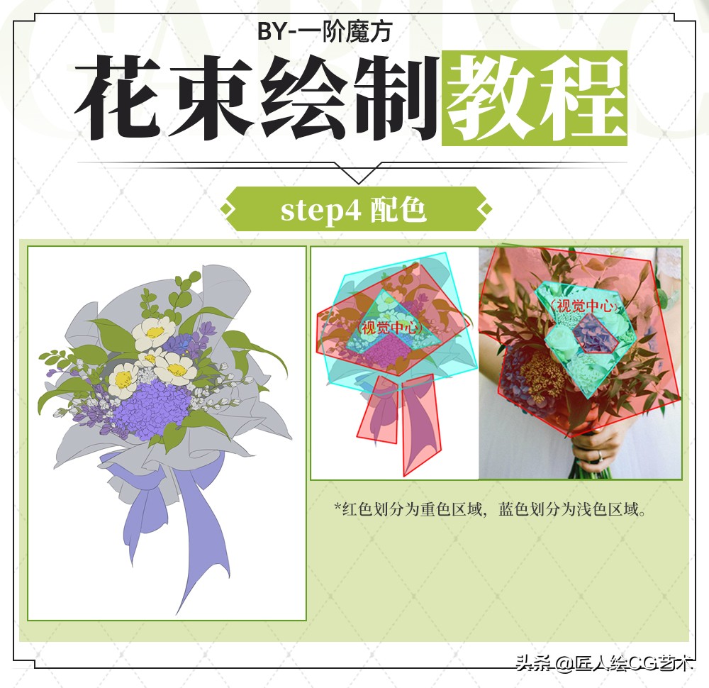 绘画教程二次元图,绘画二次元插画头发上色教程