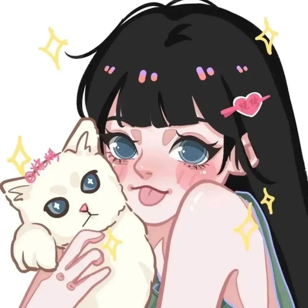 三人闺蜜头像仙气古风高颜值动漫,海绵宝宝与派大星的三人闺蜜头像