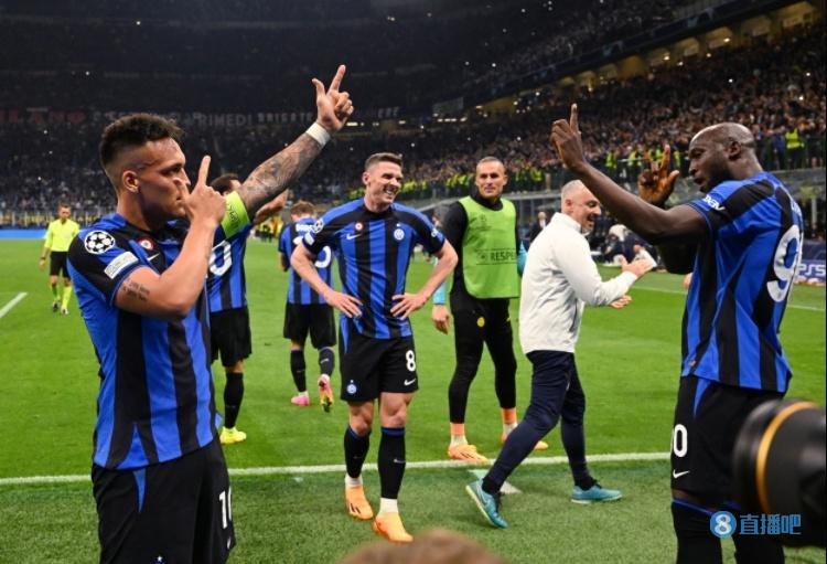 国米对战曼城最后一刻,国米半场被打后续