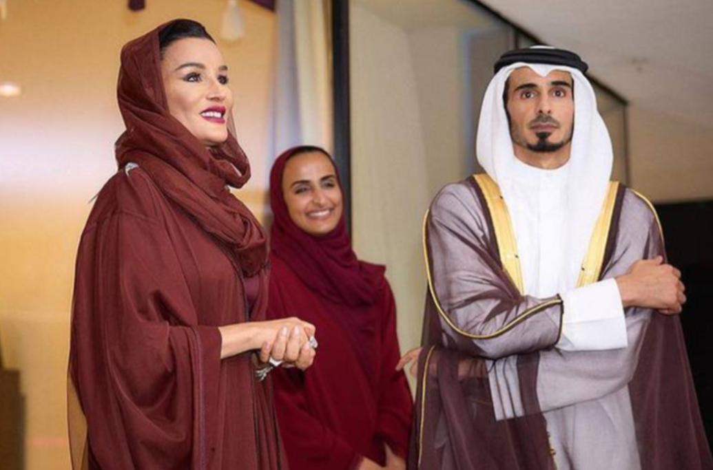 63岁卡塔尔莫扎太后,莫扎太后18岁照片