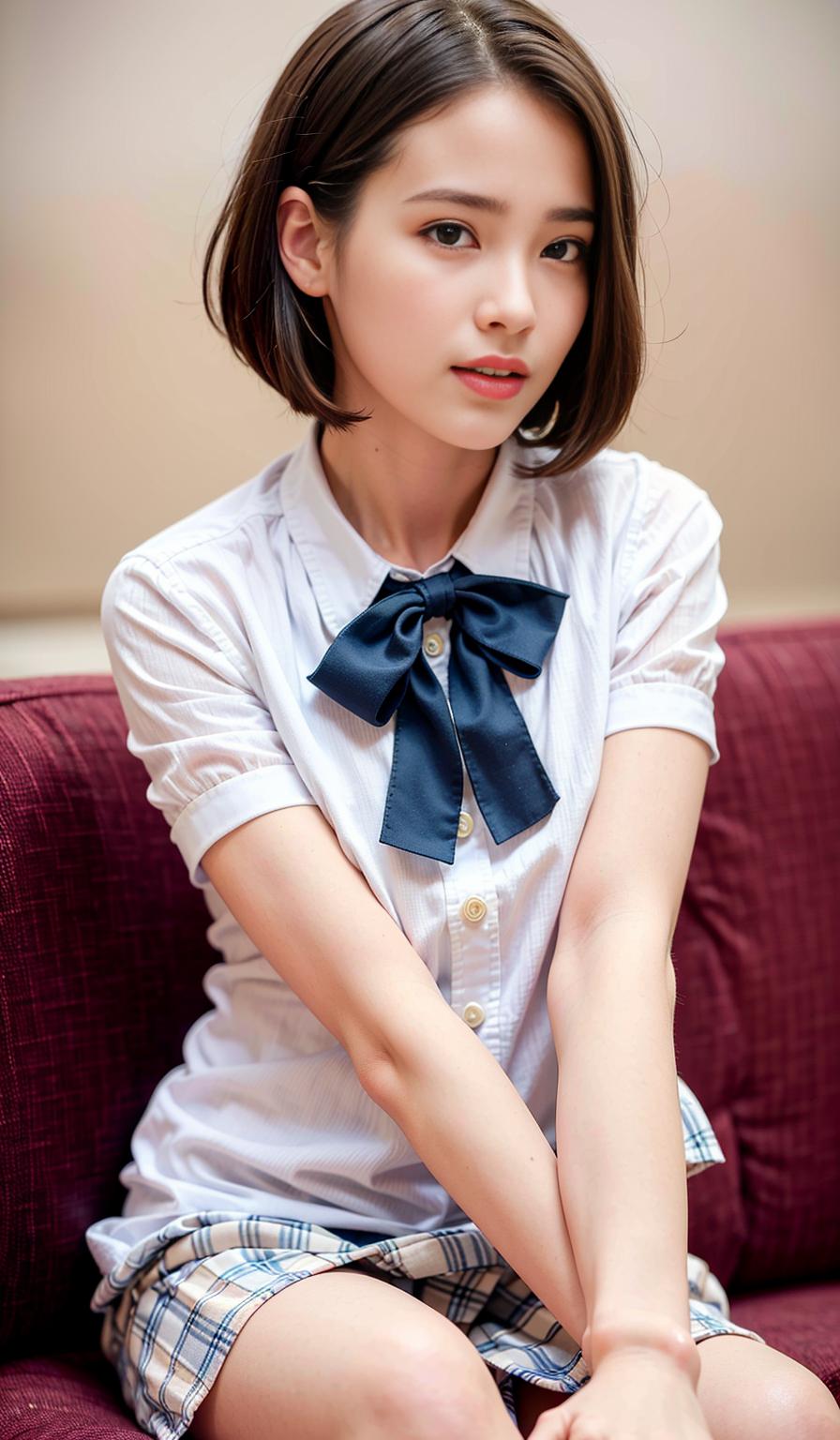 让人保护欲爆棚的女生图片,jk制服又甜又酷的元气少女