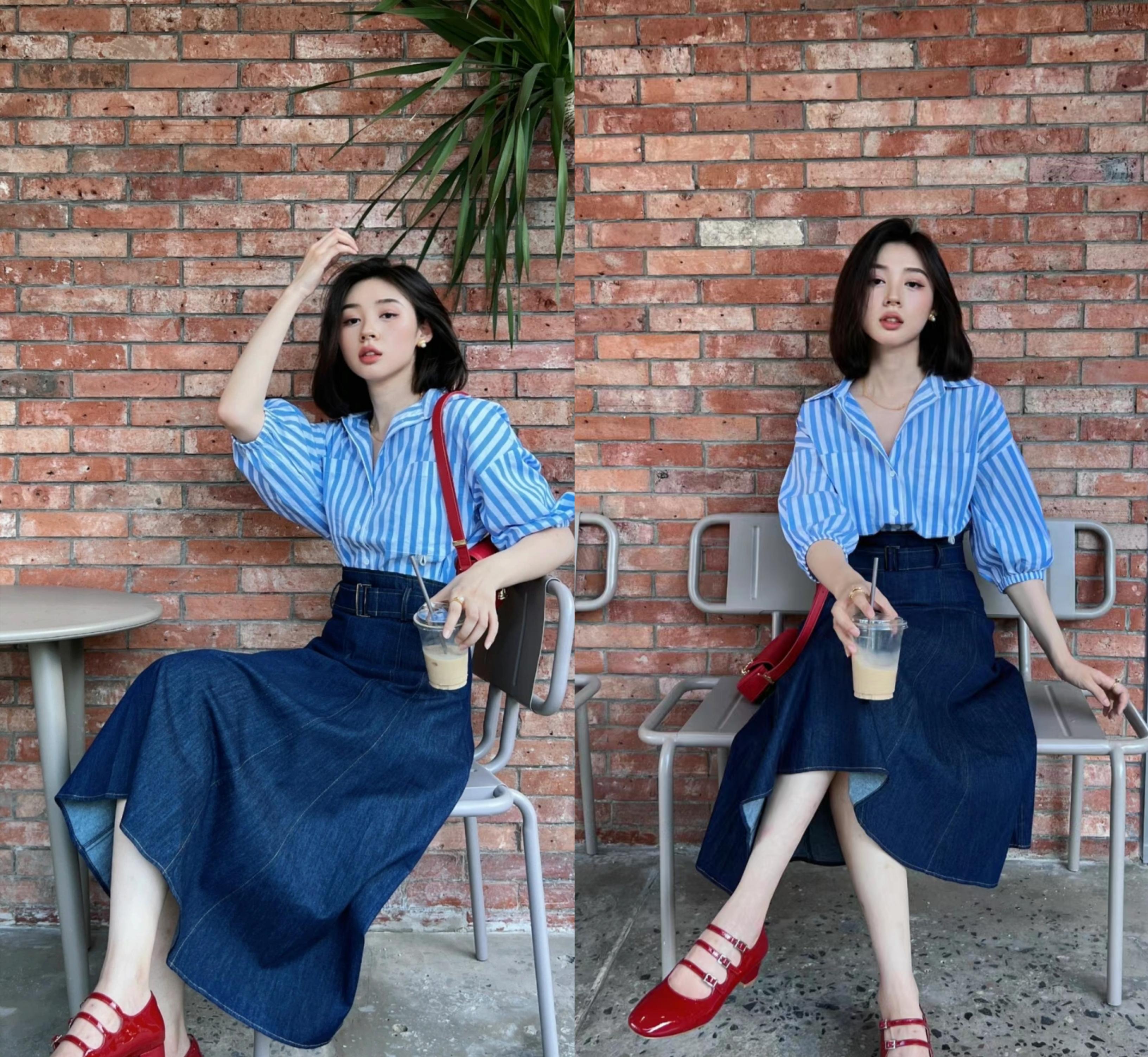 牛仔裙夏季减龄,夏季穿搭推荐学生党短牛仔裙