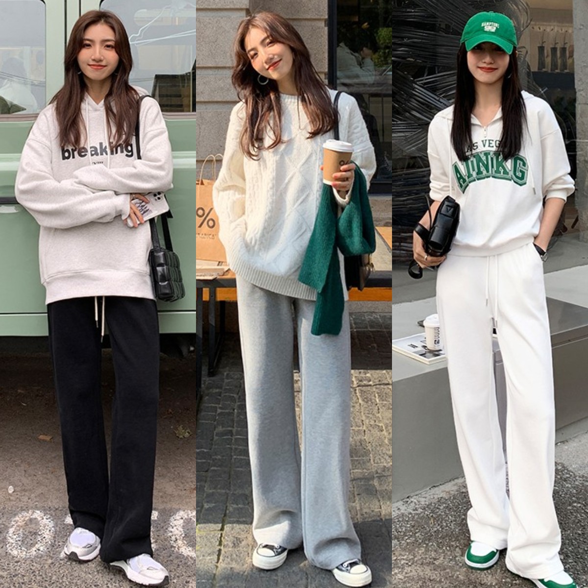 高腰显瘦阔腿直筒裤小个子,显高显瘦显腿长的高腰裤小个子穿