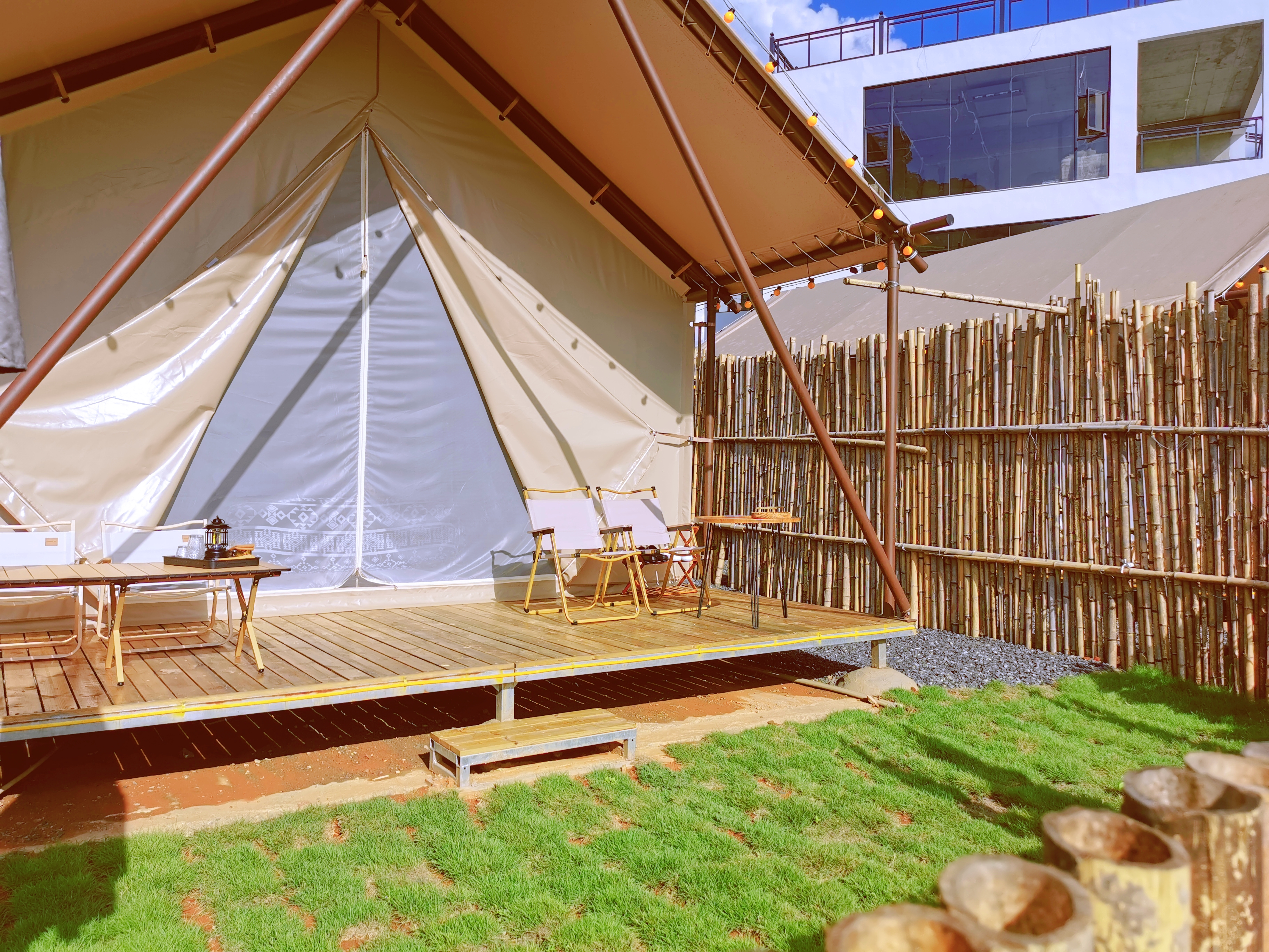 清远英德峰林晓镇精品露营地,清远英德湖畔野奢露营