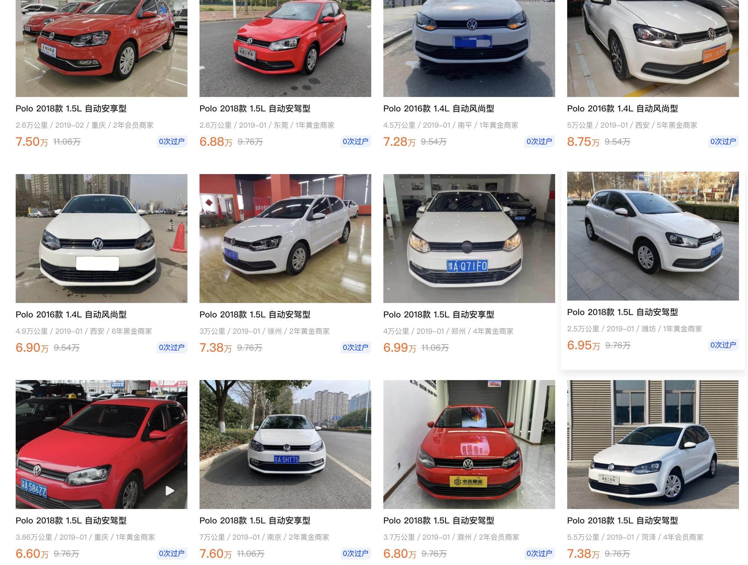 二手车大众POLO怎么选？19年的价格在6万到7万之间，你能接受吗？